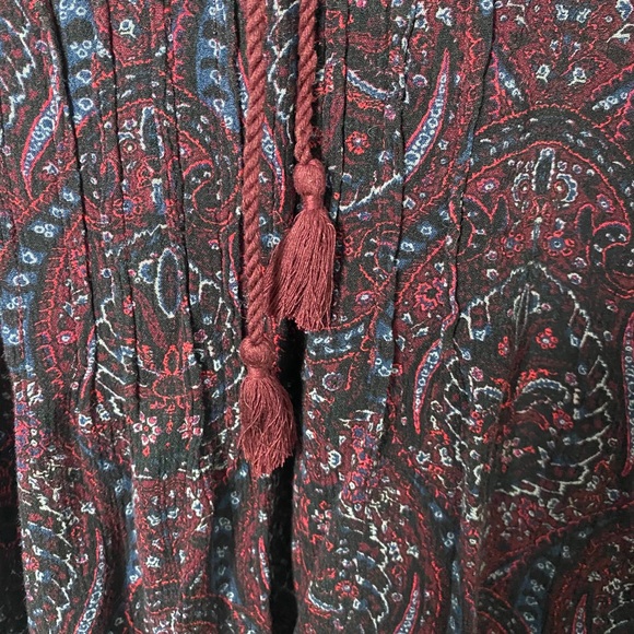 🍂🍁 Fall American Eagle Boho Tassel Dress Sz M - Picture 3 of 6